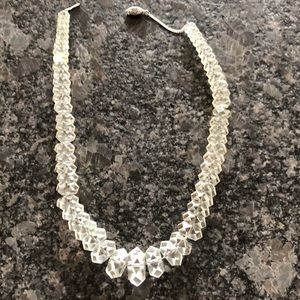 Antique crystal (glass?) necklace